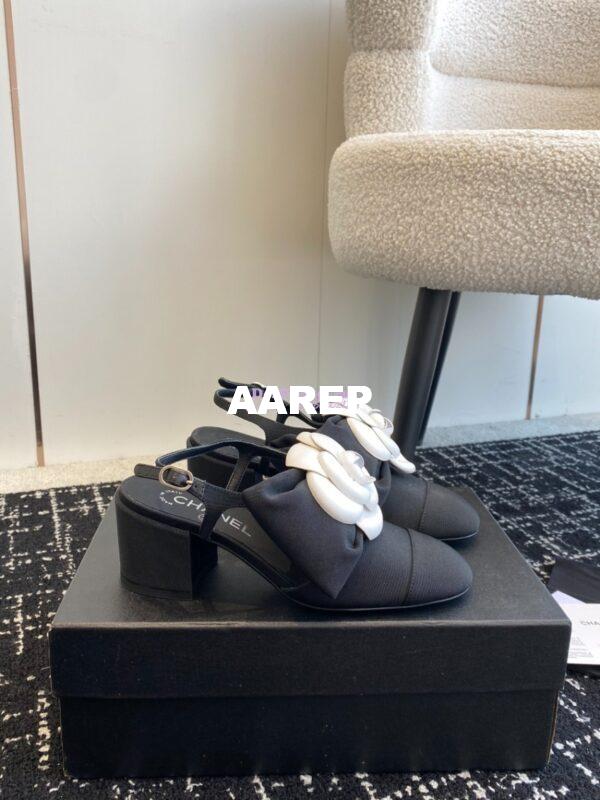 Replica Chanel 24C Slingbacks 60mm Pump Grosgrain G45307 3