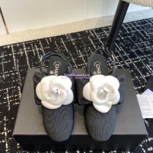 Replica Chanel 24C Slingbacks 60mm Pump Grosgrain G45307 2