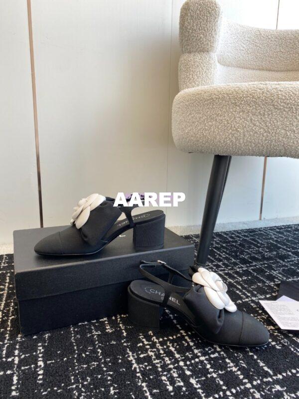 Replica Chanel 24C Slingbacks 60mm Pump Grosgrain G45307 8