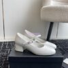 Replica Chanel 24C Mary Janes with Logo Lambskin G45473 Black 2