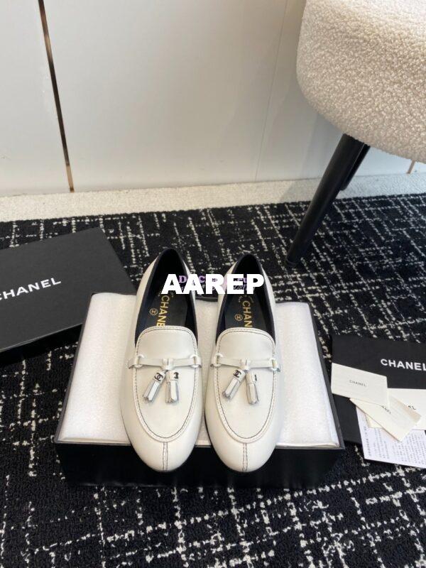 Replica Chanel 24C Calfskin Moccasin Loafer with Tassels G45407 10