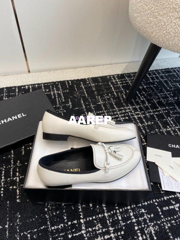 Replica Chanel 24C Calfskin Moccasin Loafer with Tassels G45407 14