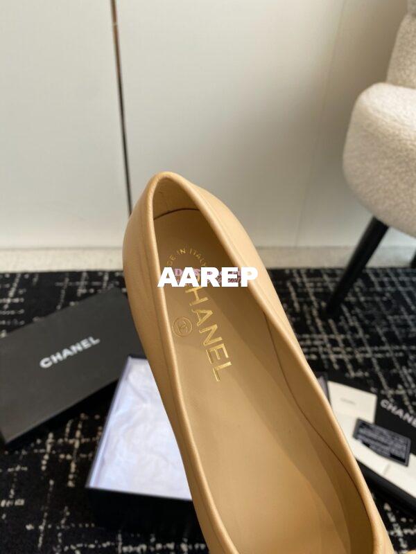 Replica Chanel Vintage Ballerina in Lambskin with Square Toe 1990 12