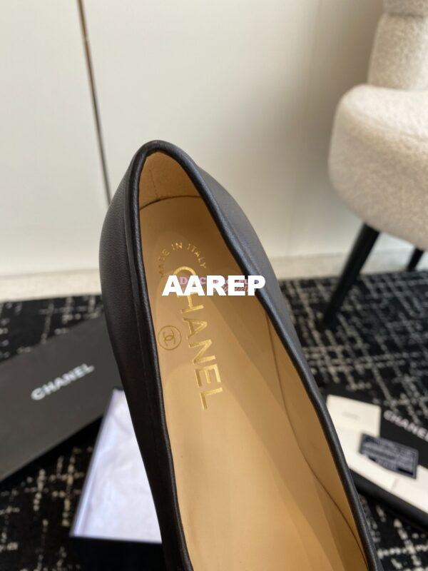 Replica Chanel Vintage Ballerina in Lambskin with Square Toe 1990 20