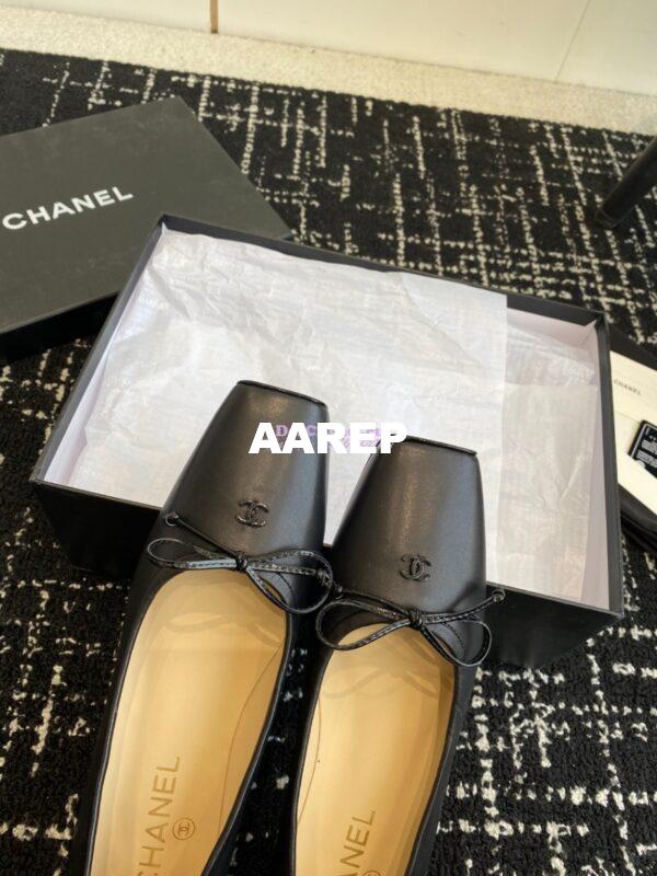 Replica Chanel Vintage Ballerina in Lambskin with Square Toe 1990 21