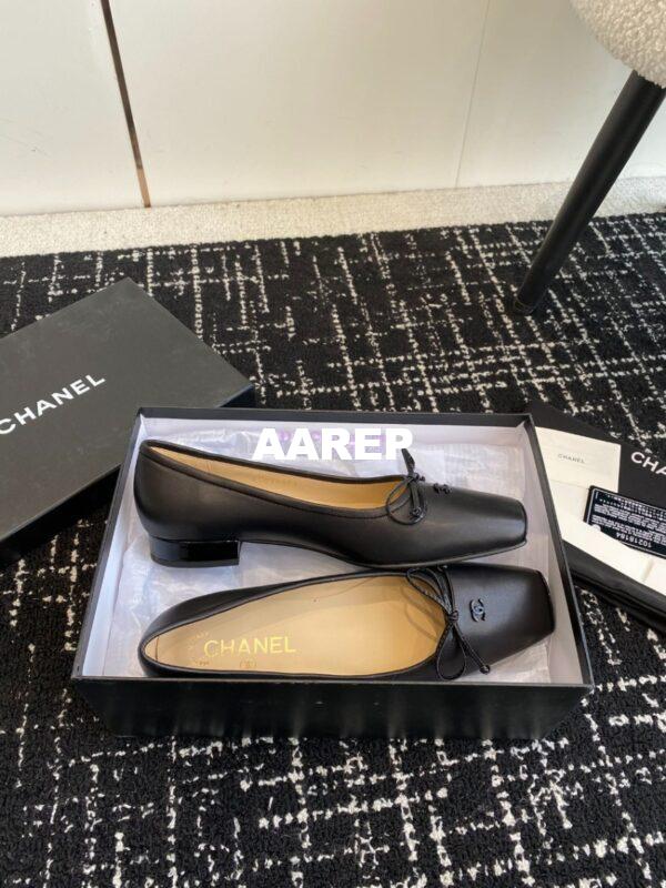 Replica Chanel Vintage Ballerina in Lambskin with Square Toe 1990 22