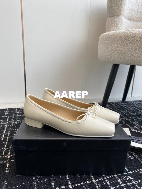 Replica Chanel Vintage Ballerina in Lambskin with Square Toe 1990 25