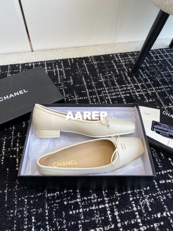 Replica Chanel Vintage Ballerina in Lambskin with Square Toe 1990 27