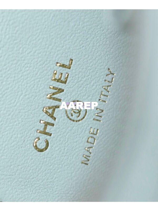 Replica Chanel 23C Mini Vanity With Camellia Crush Charm Chain in Lambskin AP3300 Cloud Blue 15