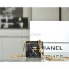 Replica Chanel 23C Mini Vanity With Camellia Crush Charm Chain in Lambskin AP3300 Cloud Blue