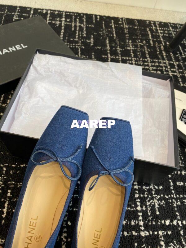 Replica Chanel Vintage Ballerina in Lambskin with Square Toe 1990 35