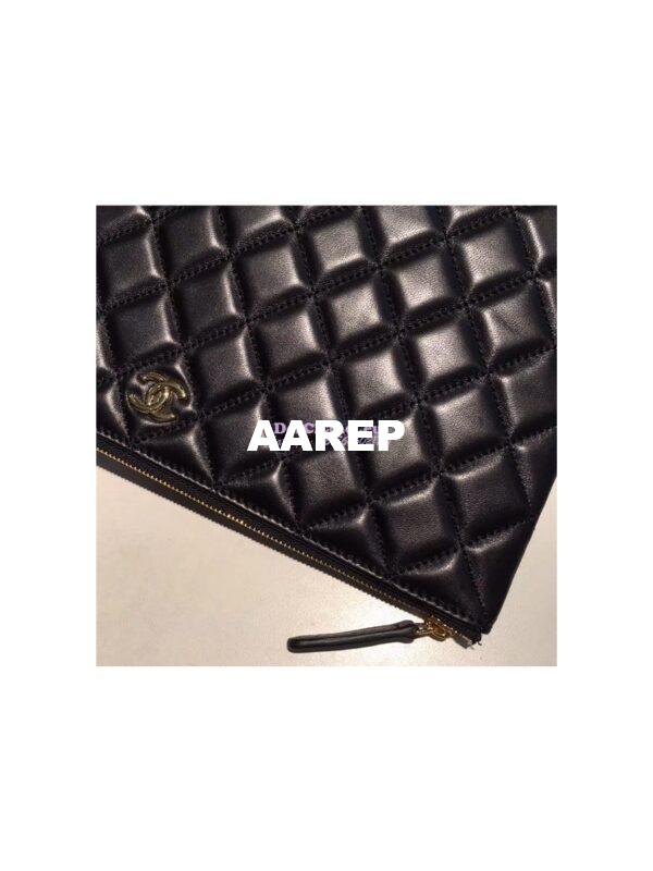 Replica Chanel O Case with CC Logo in black 5