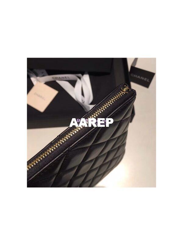 Replica Chanel O Case with CC Logo in black 6