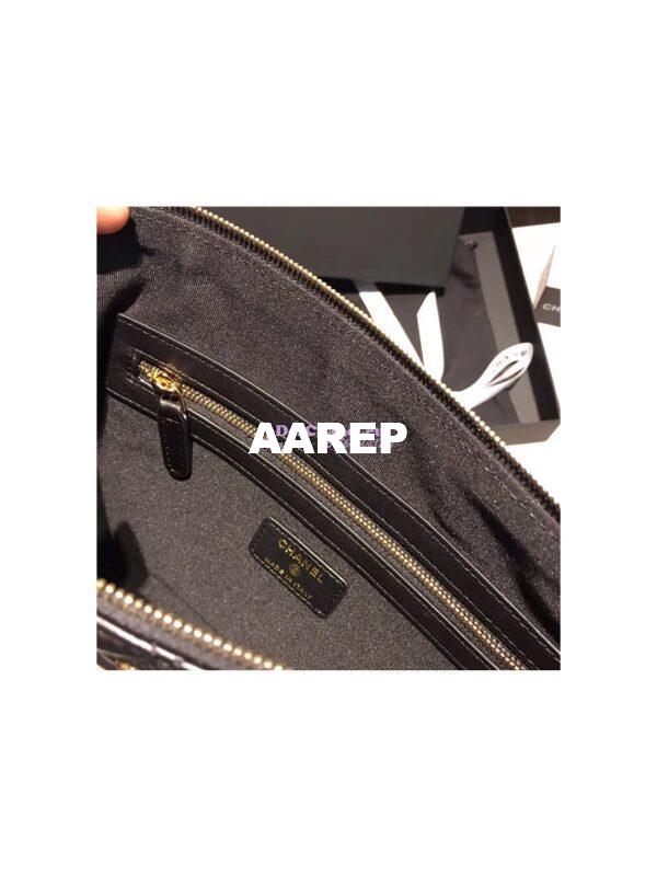 Replica Chanel O Case with CC Logo in black 9