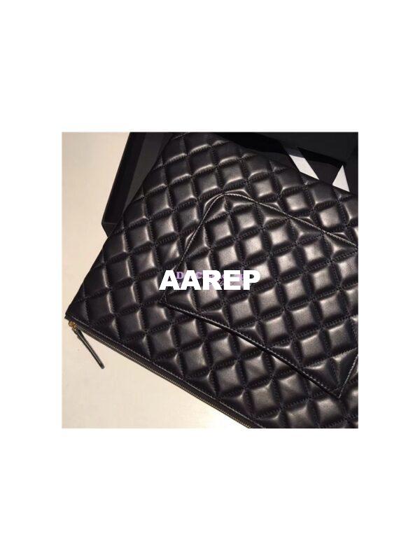 Replica Chanel O Case with CC Logo in black 14
