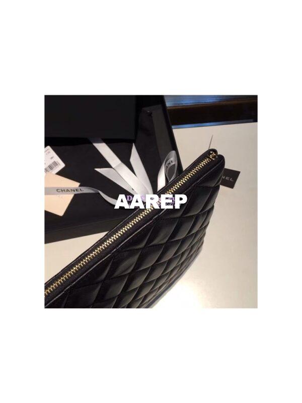 Replica Chanel O Case with CC Logo in black 16
