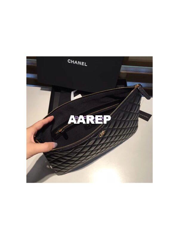 Replica Chanel O Case with CC Logo in black 17