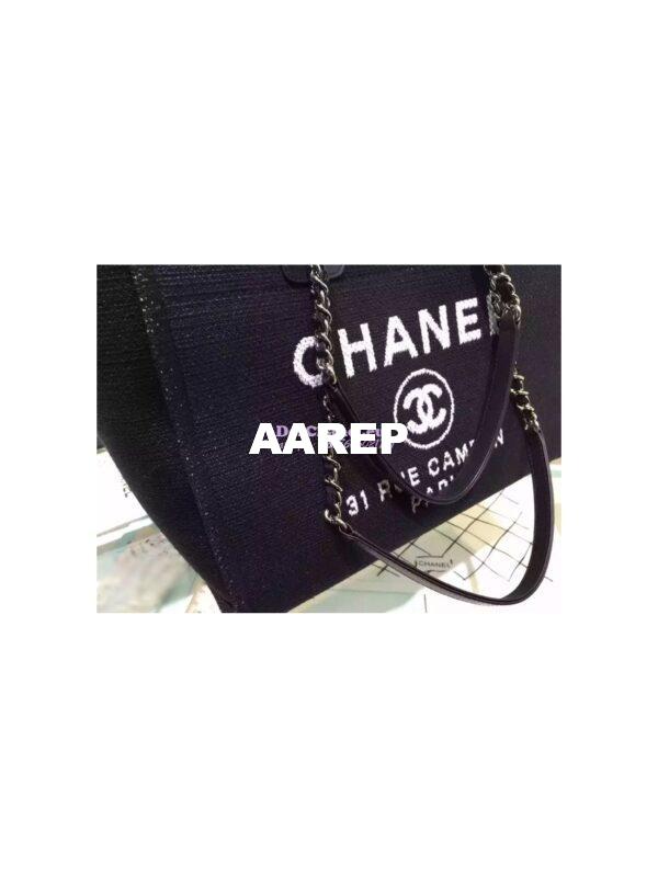 Replica Chanel Toile Shopping Bag Denim 6