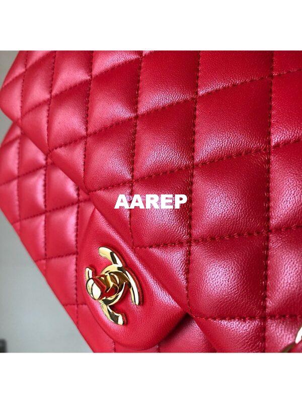 Replica Chanel Classic Flap Lambskin Red Bag 3