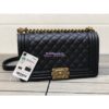 Replica Chanel Quilted Boy Flap Bag in Black