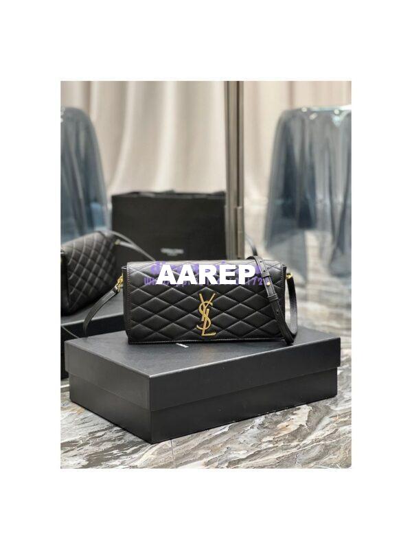 Replica YSL Saint Laurent Kate 99 Supple In Quilted Lambskin Black 676628 4