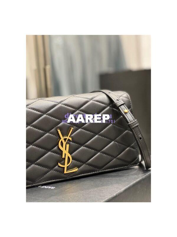 Replica YSL Saint Laurent Kate 99 Supple In Quilted Lambskin Black 676628 6