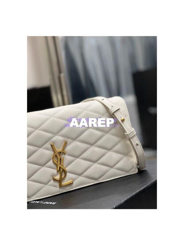 Replica YSL Saint Laurent Kate 99 Supple In Quilted Lambskin White 676628 6