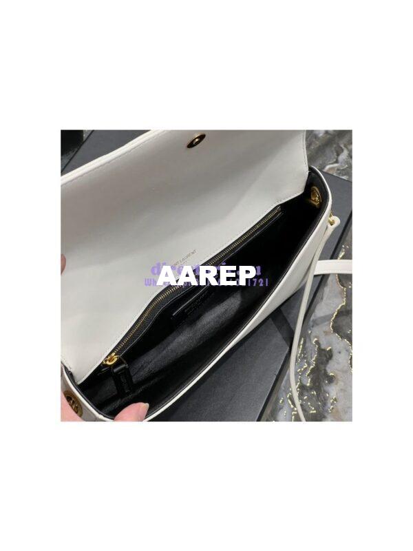 Replica YSL Saint Laurent Kate 99 Supple In Quilted Lambskin White 676628 10