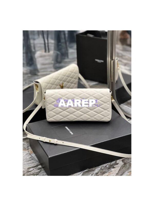 Replica YSL Saint Laurent Kate 99 Supple In Quilted Lambskin White 676628 11