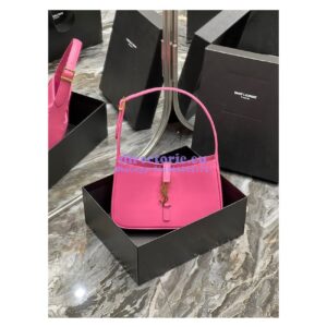 Replica YSL Saint Laurent Le 5 à 7 hobo bag in Pink calfskin Smooth leather