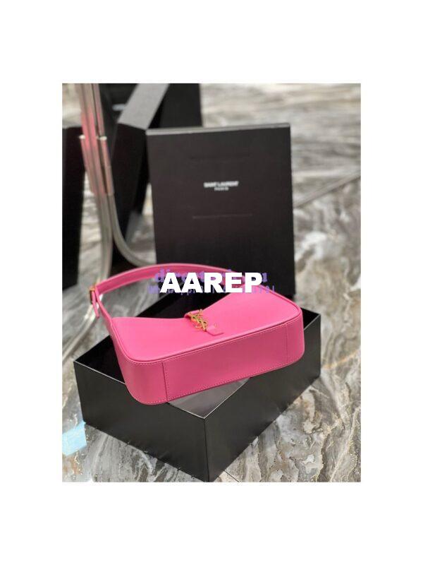 Replica YSL Saint Laurent Le 5 à 7 hobo bag in Pink calfskin Smooth leather 13