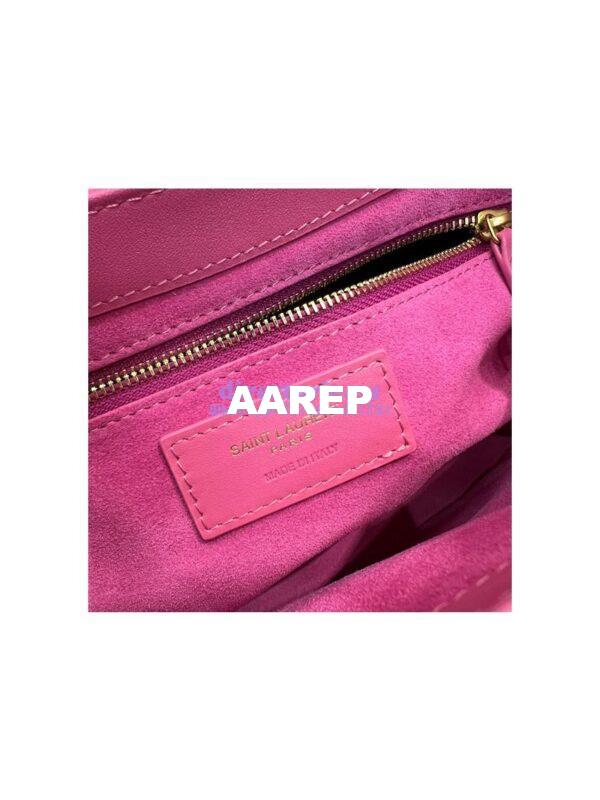 Replica YSL Saint Laurent Le 5 à 7 hobo bag in Pink calfskin Smooth leather 14