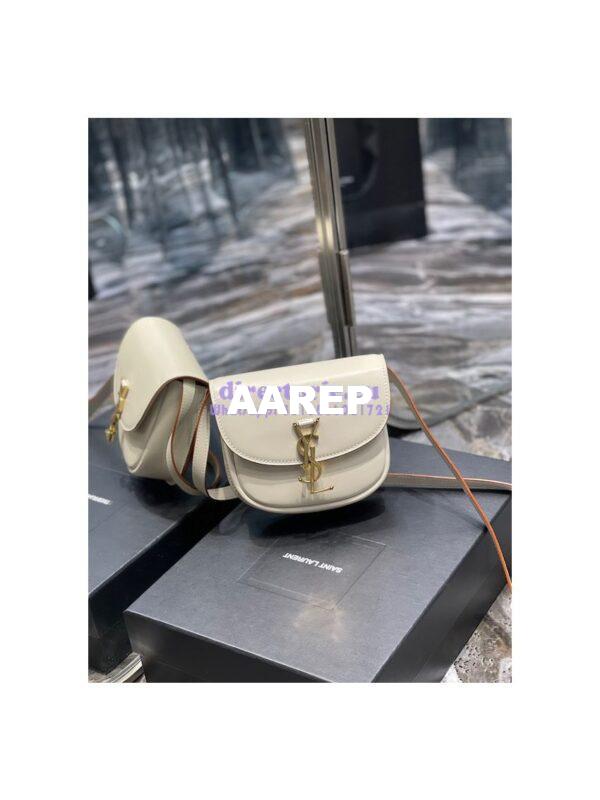 Replica Saint Laurent YSL Kaia Satchel In Smooth Vintage Leather 619740 Milk 4