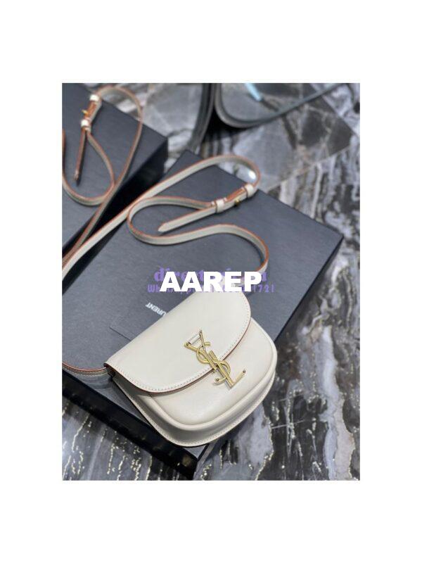 Replica Saint Laurent YSL Kaia Satchel In Smooth Vintage Leather 619740 Milk 5
