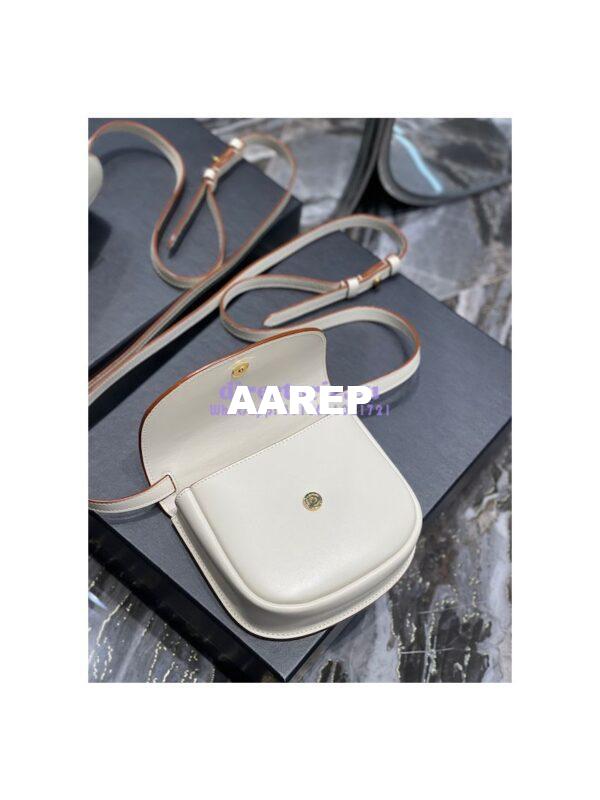 Replica Saint Laurent YSL Kaia Satchel In Smooth Vintage Leather 619740 Milk 9