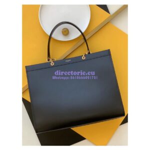Replica YSL Saint Laurent Maillon Cabas Calfskin Leather Tote 669593 Black