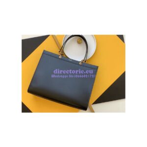 Replica YSL Saint Laurent Maillon Cabas Calfskin Leather Tote 669593 Black 2