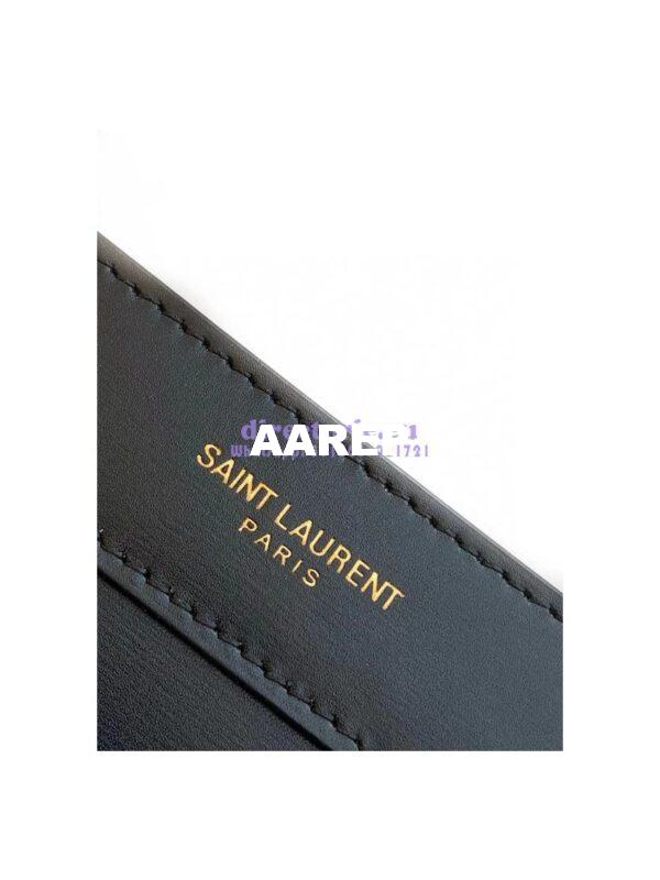 Replica YSL Saint Laurent Maillon Cabas Calfskin Leather Tote 669593 Black 6
