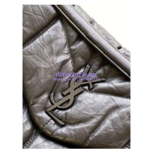 Replica Saint Laurent YSL Puffer Medium Bag In Quilted Wrinkled Matte Leather 5774751 Black 2