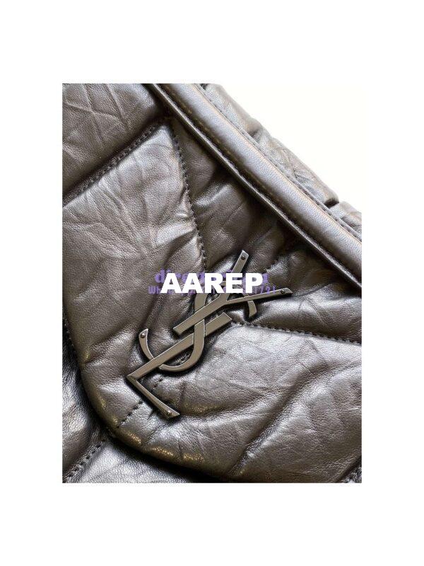 Replica Saint Laurent YSL Puffer Medium Bag In Quilted Wrinkled Matte Leather 5774751 Black 4
