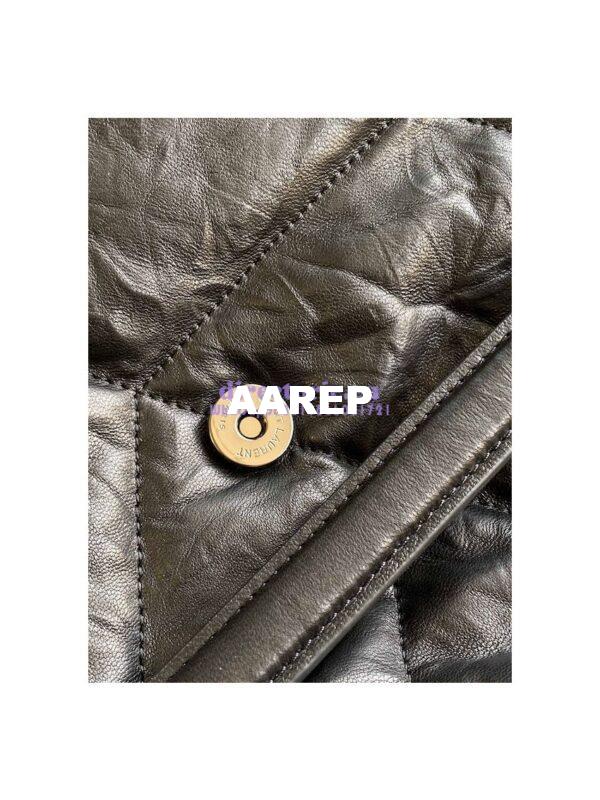 Replica Saint Laurent YSL Puffer Medium Bag In Quilted Wrinkled Matte Leather 5774751 Black 8