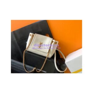 Replica YSL Saint Laurent Mini Nolita In Lambskin 672738 Blanc