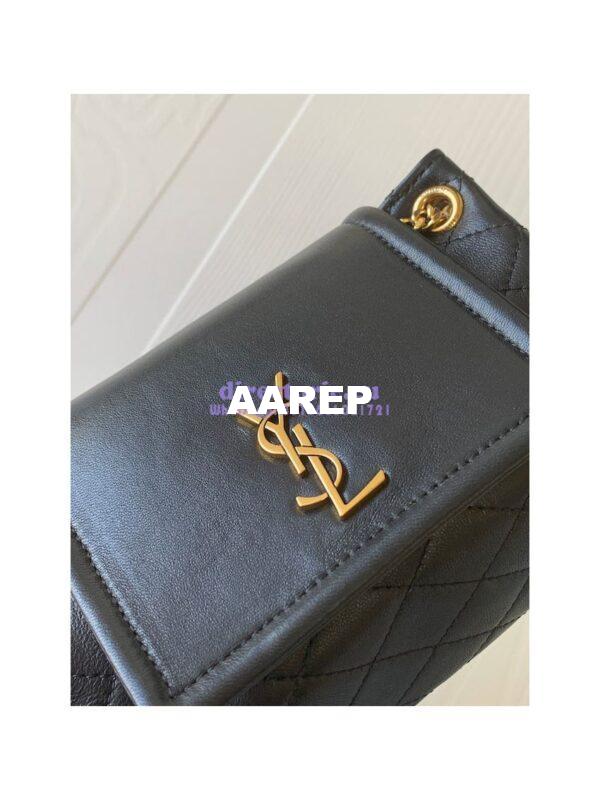Replica YSL Saint Laurent Mini Nolita In Lambskin 672738 Black 5