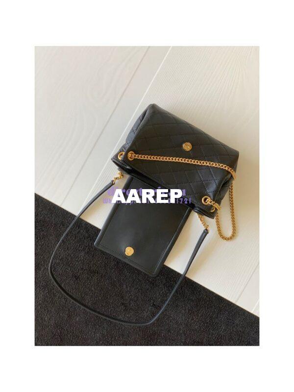Replica YSL Saint Laurent Mini Nolita In Lambskin 672738 Black 7
