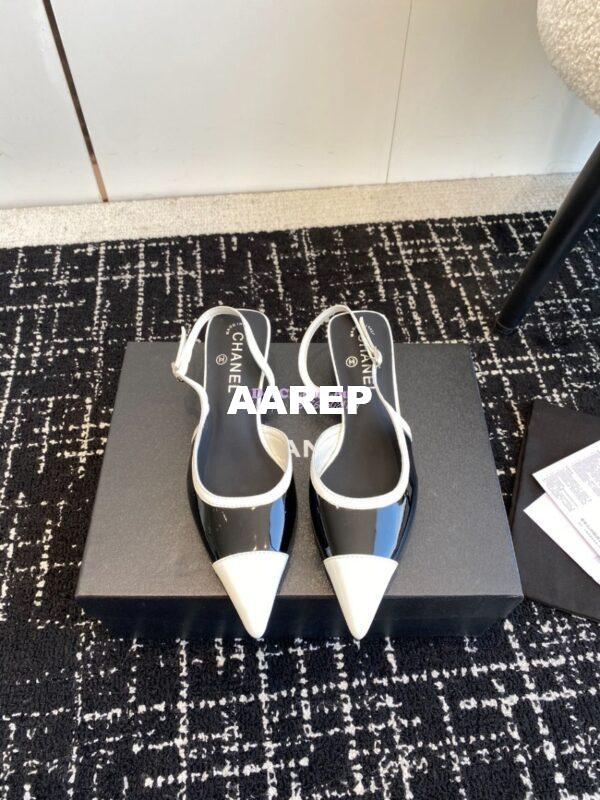 Replica Chanel 24C Coco Slingback Patent Calfskin with Tip Toe G45376 14