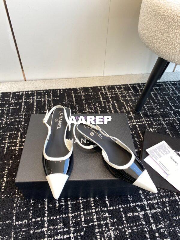Replica Chanel 24C Coco Slingback Patent Calfskin with Tip Toe G45376 15