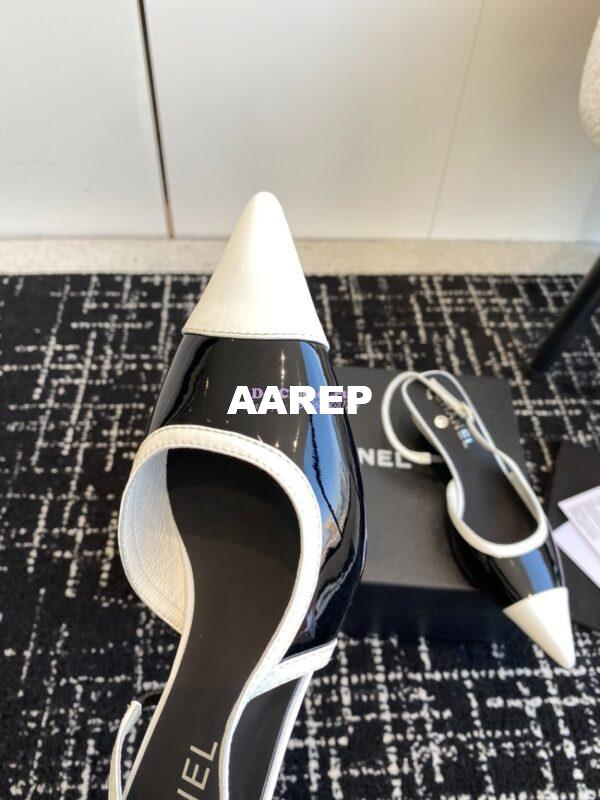 Replica Chanel 24C Coco Slingback Patent Calfskin with Tip Toe G45376 16