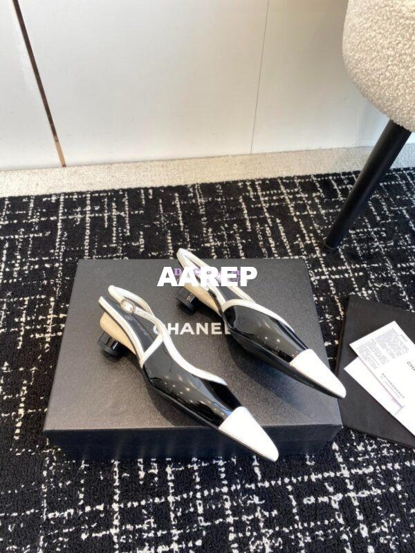 Replica Chanel 24C Coco Slingback Patent Calfskin with Tip Toe G45376 18