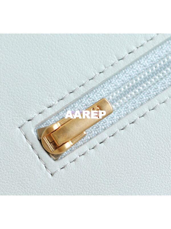 Replica Chanel 23C Camellia Crush Wallet On Chain Lambskin  AP3297 Cloud Blue 13