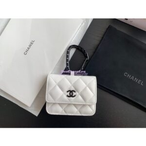 Replica Chanel Jewel Hook Card Holder AP2397 White